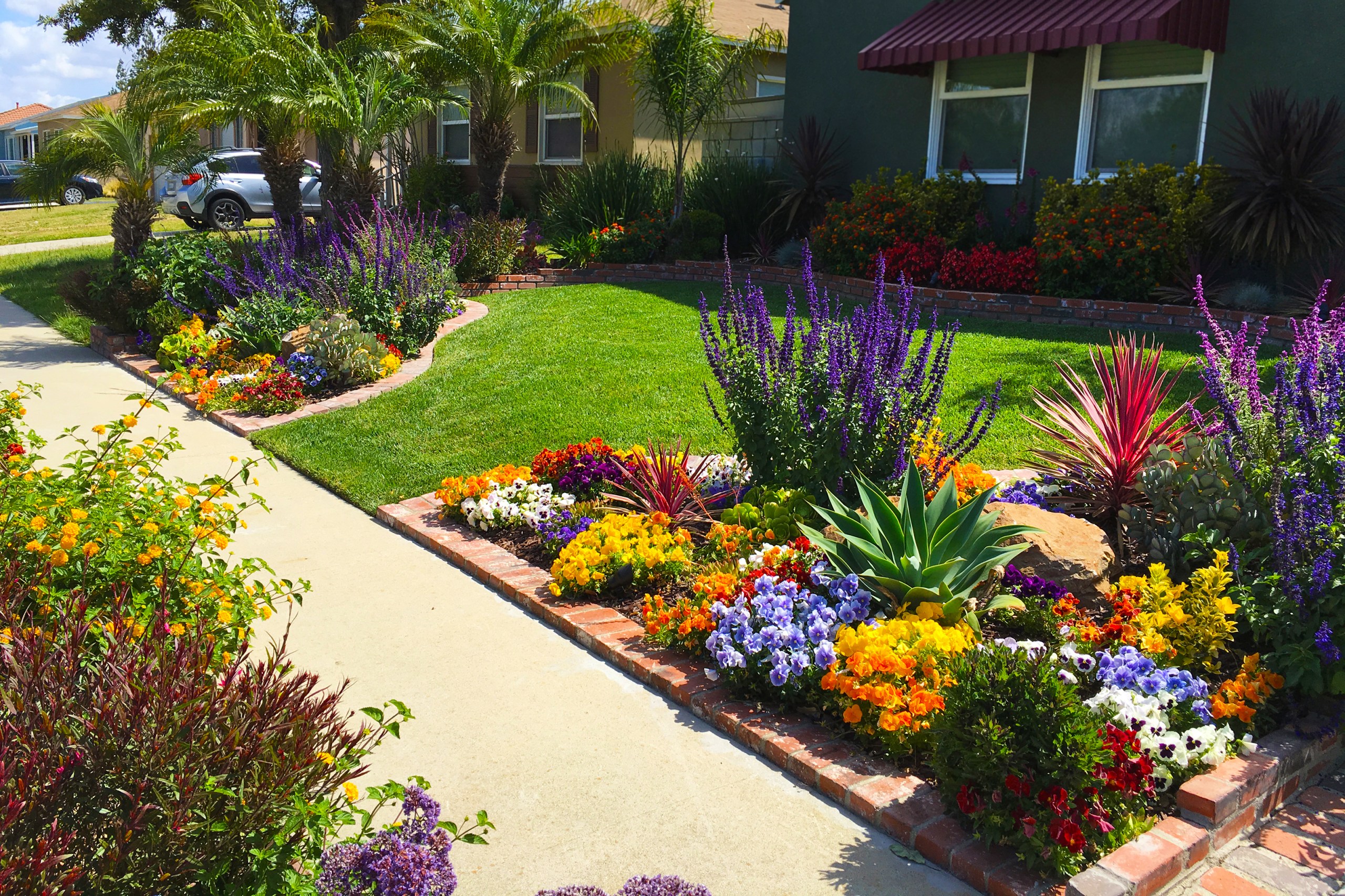 Landscape Design For Front Yard Pictures Chart Front Patio Deck 