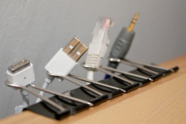 Cable Clips | Pinterest Organization Ideas