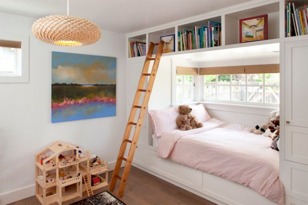 Kid's Bed in a Window Alcove | Window Seat Ideas