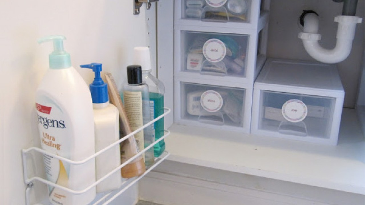 Under Sink Storage Bathroom Organizer Houselogic Storage Tips