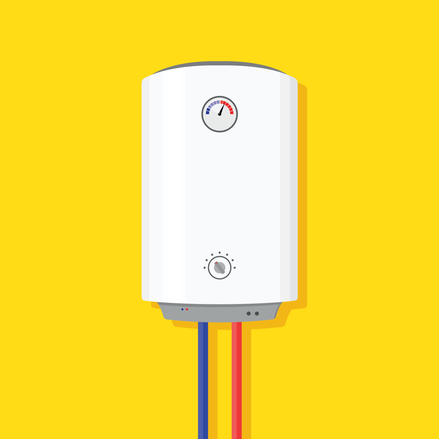 Illustration of a home water heater