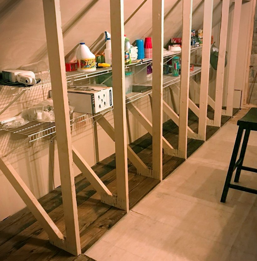 Finished and Unfinished Attic Storage Ideas