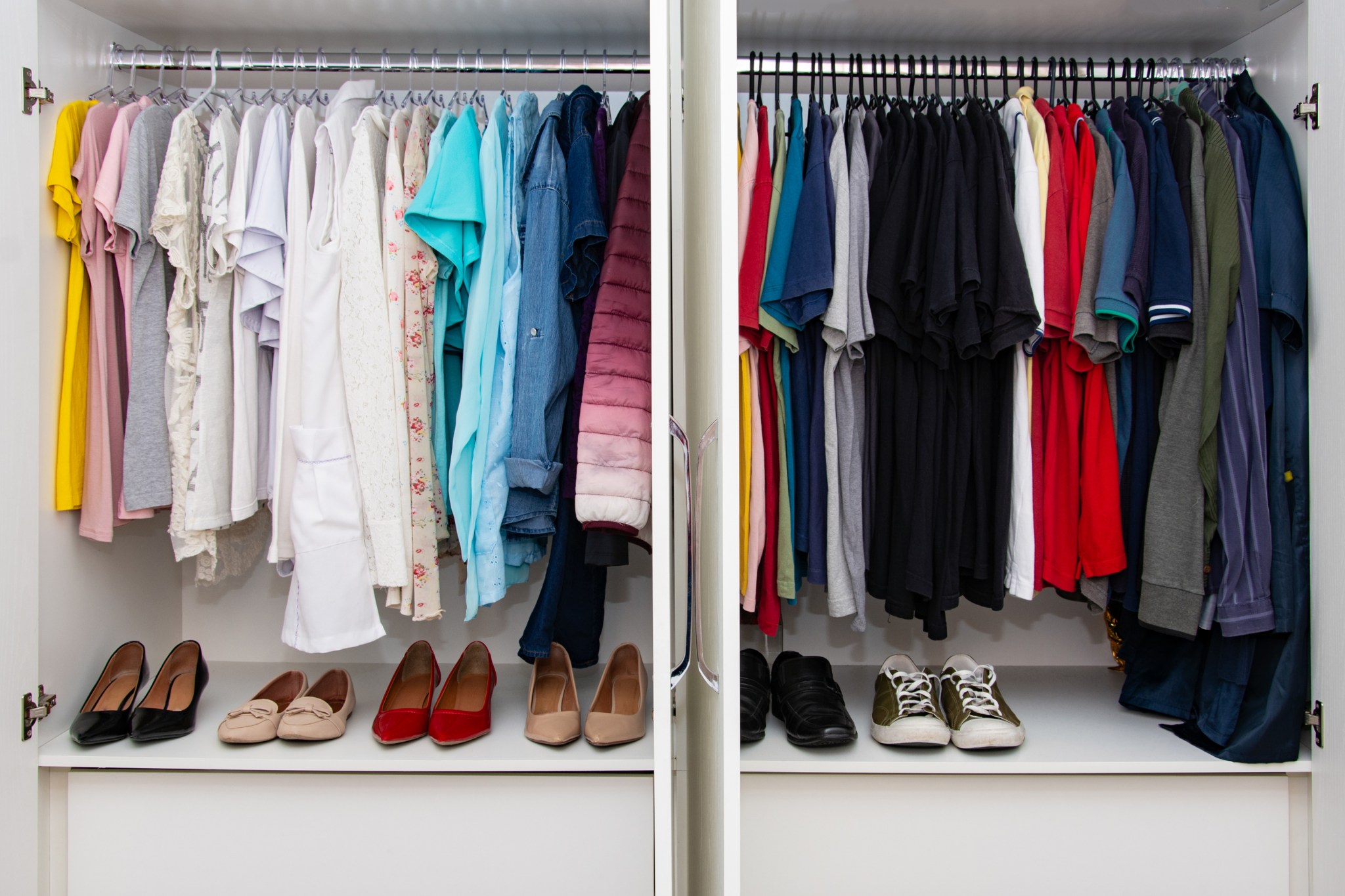 Maximizing a small reach-in closet where every inch counts