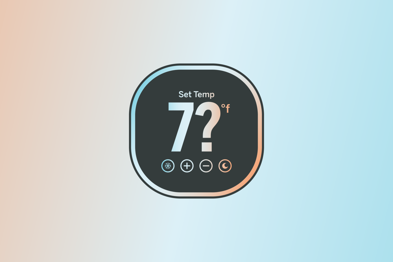 A visualization of a thermostat set to 78 degrees Fahrenheit, a typical recommendation during the summer months.