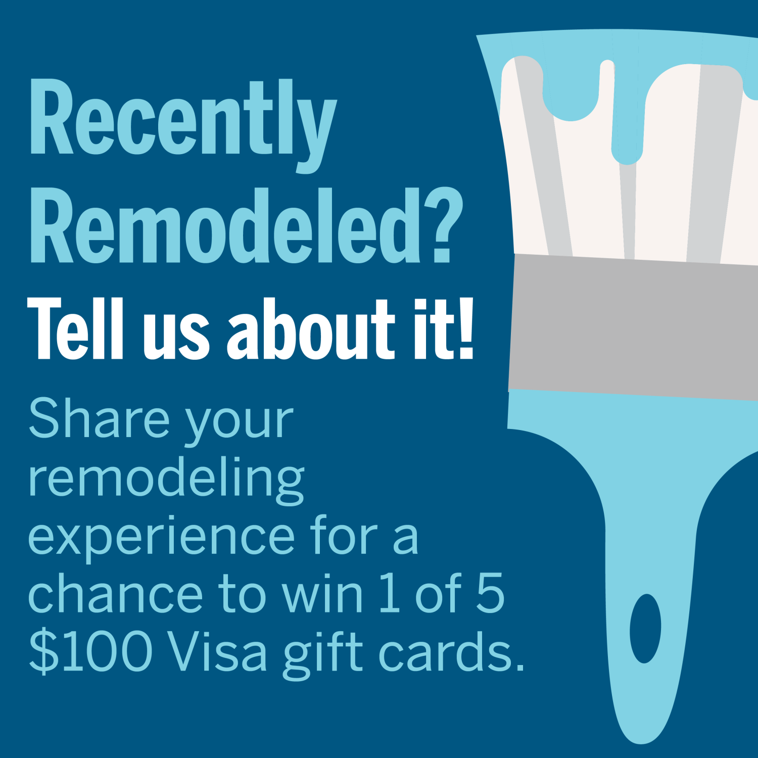 Recently Remodeled? Tell us about it!